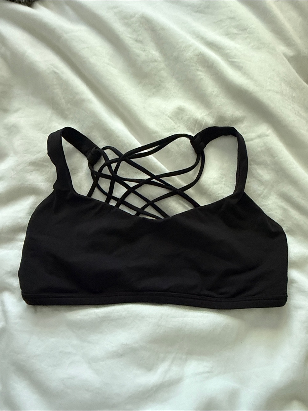 lululemon athletica free to be wild bra — black